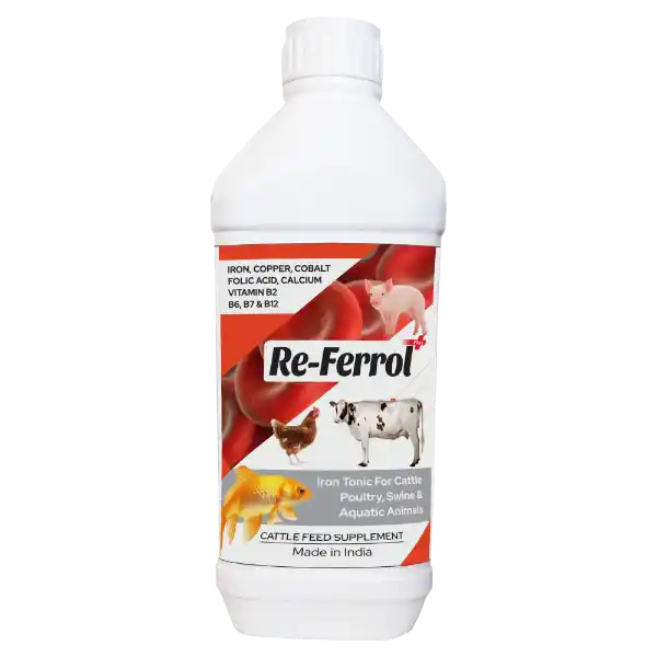 Re-Ferrol - Iron Tonic For Cattle, Poultry & Aqua - 1 Ltr - Set of 16