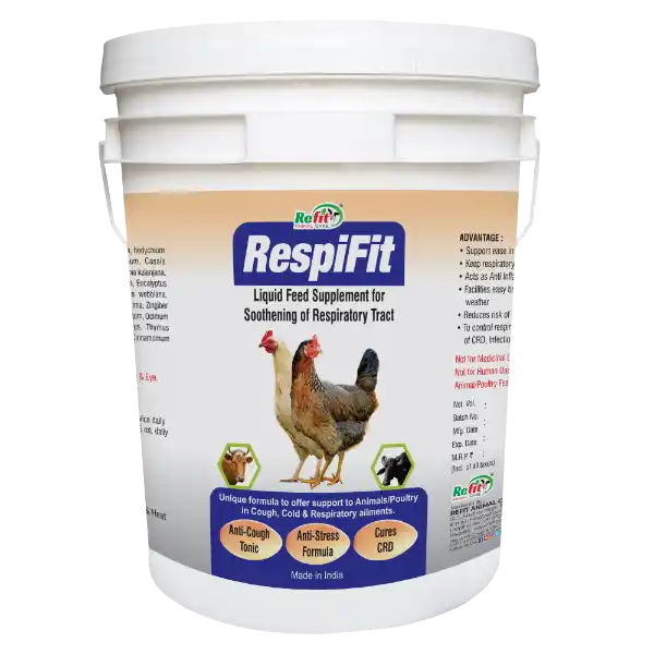 Respifit  - Tonic For CRD Disease in Poultry & Cattle - 20 Ltr - Set of 2