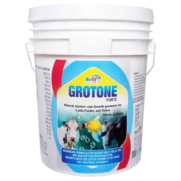Grotone Forte - Growth Promoter Mineral Mixture For Cattle, Poulty & Aqua - 20 Kg - Set of 2