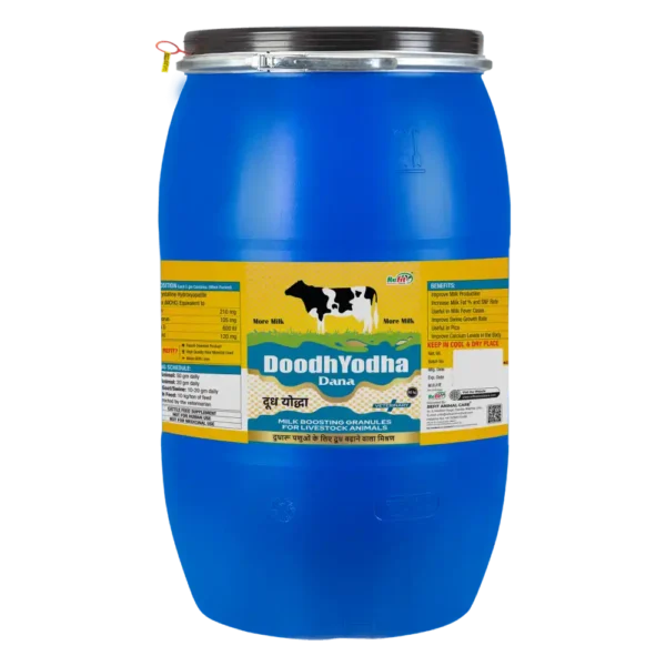 Doodh Yodha Dana - Milk Boosting Granules For Cattle - 40 Kg Drum - Set of 2