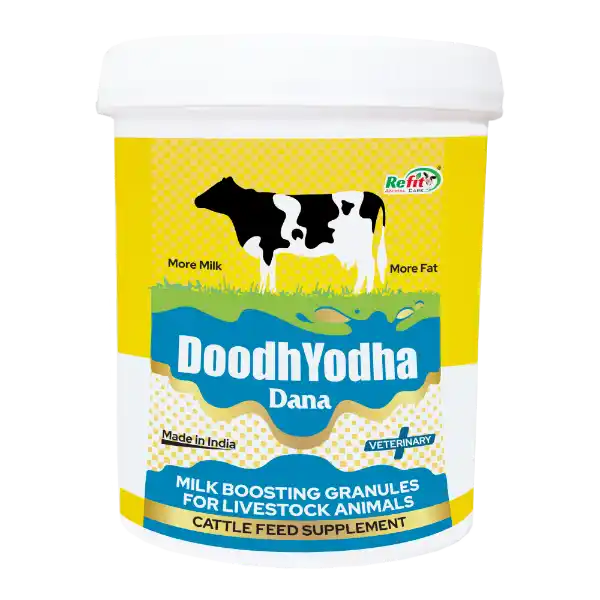 Doodh Yodha Dana - Milk Boosting Granules For Cattle - 1 Kg - Set of 16