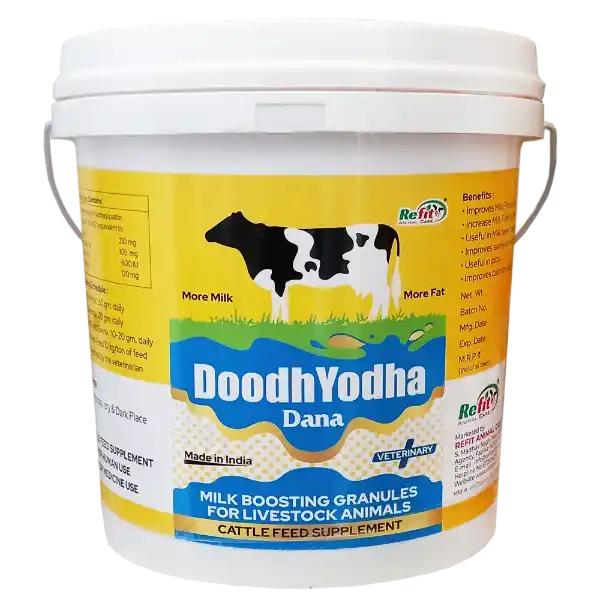 Doodh Yodha Dana - Milk Boosting Granules For Cattle - 5 Kg - Set of 6