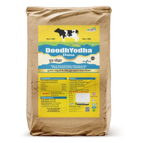 Doodh Yodha Dana - Milk Boosting Granules For Cattle - 25 Kg Bag - Set of 2