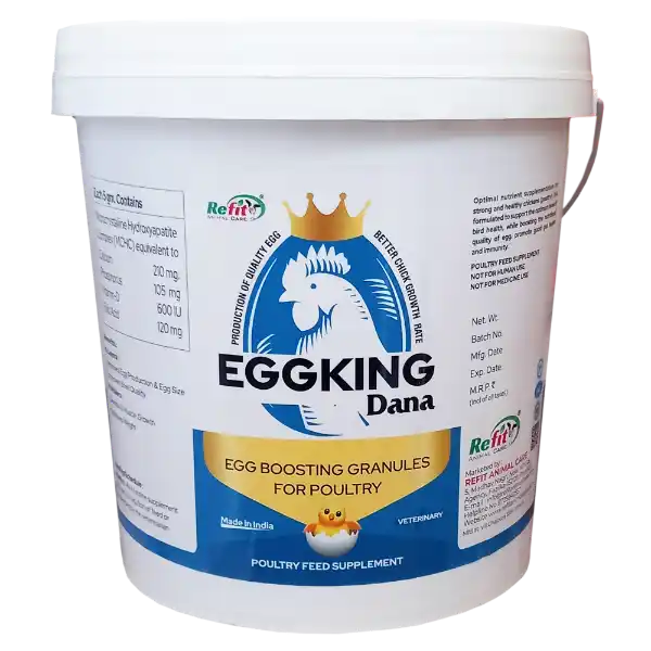 Egg King Dana - Egg Boosting Calcium Granules For Poultry - 10 Kg - Set of 4