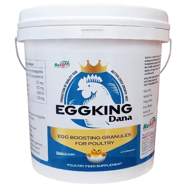 Egg King Dana - Egg Boosting Calcium Granules For Poultry - 5 Kg - Set of 6