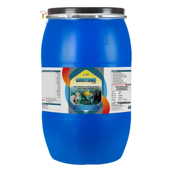 Grotone Forte - Growth Promoter Mineral Mixture For Cattle, Poulty & Aqua - 50 Kg Drum - Set of 2