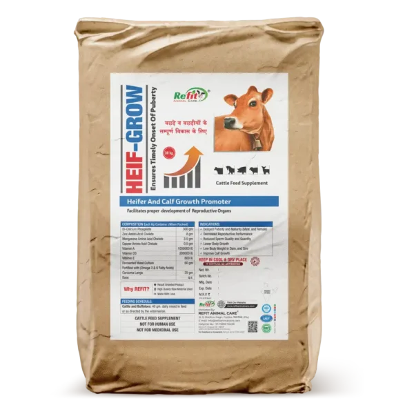 Heif Grow - Growth Promoter Powder For Calf & Heifer - 30 Kg Bag - Set of 2