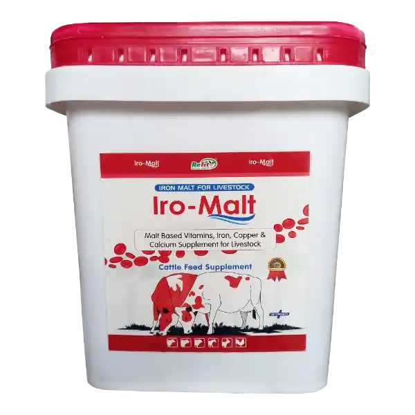 Iro-Malt - Sharkoferrol Malt Based Iron Supplement For Livestock - 10 Kg (Set of 4)