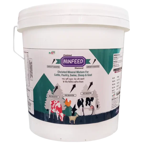 Minfeed Diamond - Chelated Mineral Mixture For Cattle & Poultry - 10 Kg - Set of 4