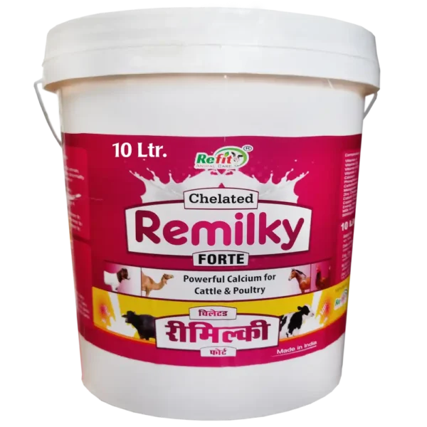 Remilky Forte - Chelated Liquid Calcium For Cattle - 10 Ltr - Set of 4