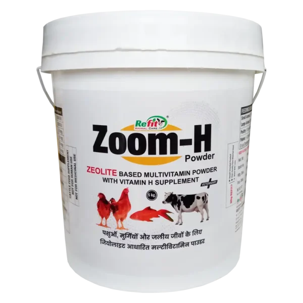 Zoom-H Zeolite Based Multivitamin For Cattle Poultry & Aqua - 5 Kg - Set of 6