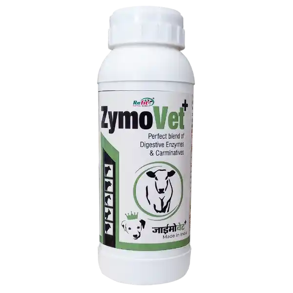 Zymovet+ - Digestive Enzyme Liquid For Cattle & Poultry - 500 ml - Set of 20