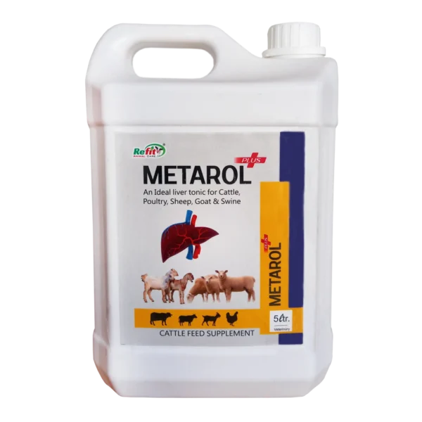 Metarol - Liver Tonic For Cattle & Poultry - 5 Ltr - Set of 6