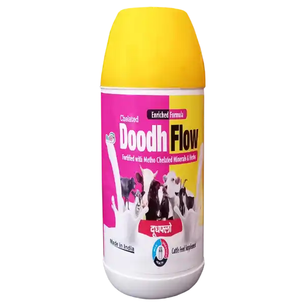 Doodh Flow - Triple Strength Calcium For Cattle - 1 Ltr - Set of 16