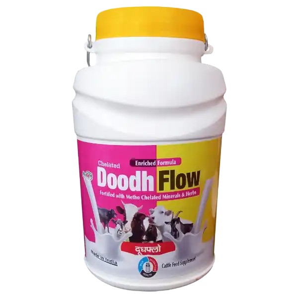 Doodh Flow - Triple Strength Calcium For Cattle - 5 Ltr - Set of 4
