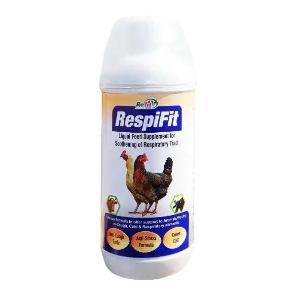 Respifit  - Tonic For CRD Disease in Poultry & Cattle - 1 Ltr - Set of 12
