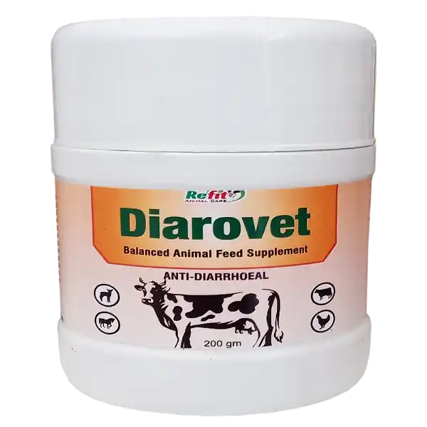 Diarovet - Anti-Diarrhoeal Powder For Cattle - 200 gm (Set of 30)