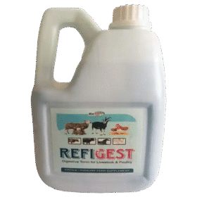 Refigest - Digestive Tonic For Catle & Poultry - 2 Ltr - Set of 6
