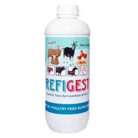 Refigest - Digestive Tonic For Catle & Poultry - 1 Ltr - Set of 12