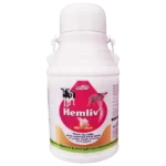 Hemliv+ - Liver Tonic With Iron For Cattle & Poultry - 2 Ltr - Set of 8