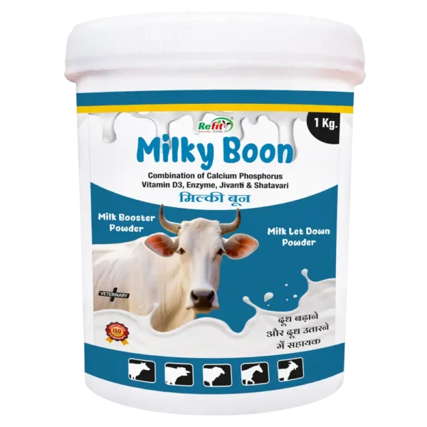 Milky Boon - Milk Let Down Powder For Cattle - 1 Kg - Set of 16