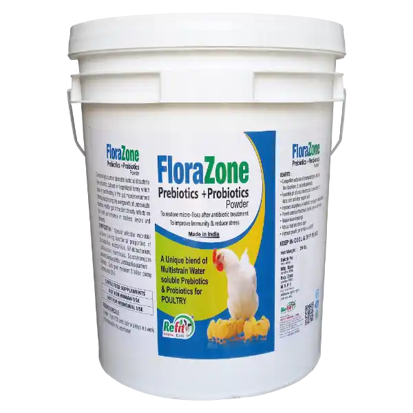 Florazone - Prebiotics & Probiotics For Poultry - 20 Kg - Set of 2
