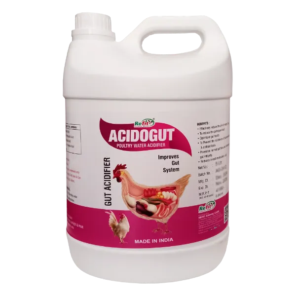Acido Gut - Acidifier For Poultry - 5 Ltr - Set of 6