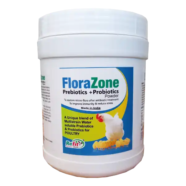 Florazone - Prebiotics & Probiotics For Poultry - 500 gm - Set of 30