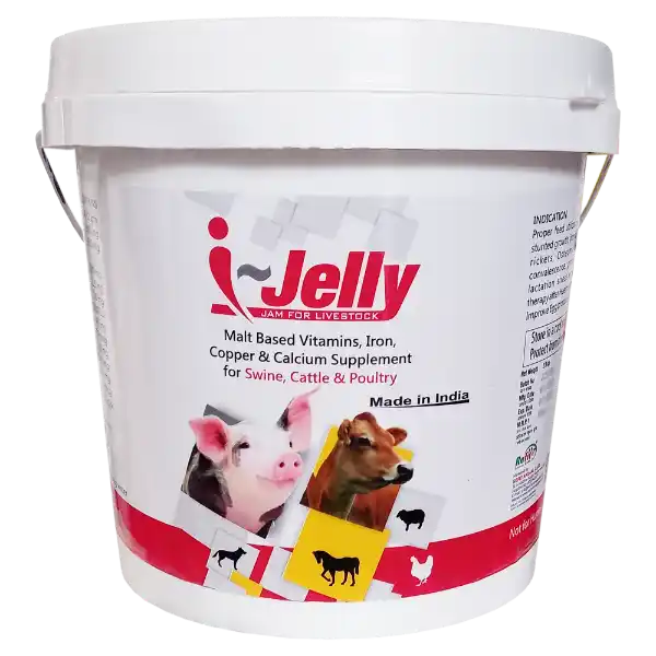 I-Jelly - Malt Based Iron Supplement For Cattle & Poultry - 2.5 Kg - Set of 8