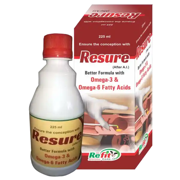 Resure - Conception Improving Liquid For Cattle - 225 ml (Set of 50)
