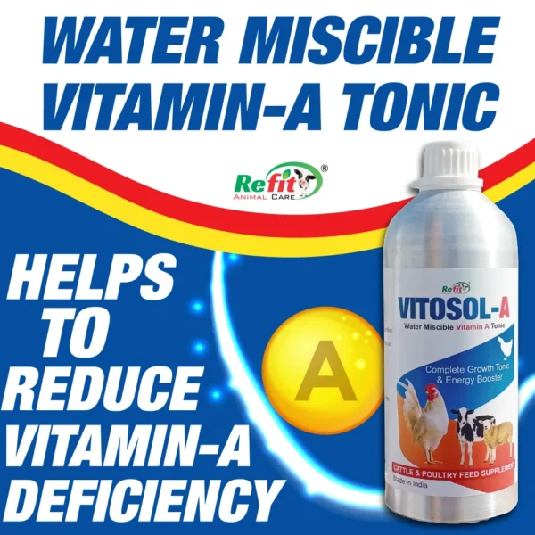 Vitosol-A - Vitamin A For Cattle & Poultry - 1 Ltr (Set of 12) - Image 3