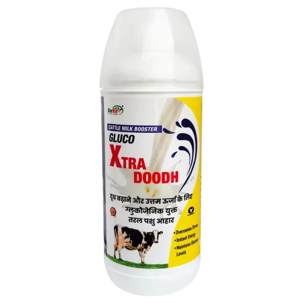 Xtra Doodh - Milk & Energy Booster for Cattle - 1 Ltr - Set of 12