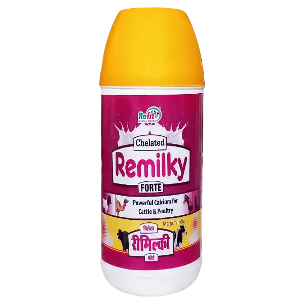 Remilky Forte Chelated Liquid Calcium For Cow Buffalo Cattle 1 ltr.webp